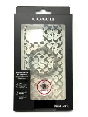 Coach iPhone 15 / 14 / 13 Case Signature Cs Deep Forest Logo Magsafe NIP